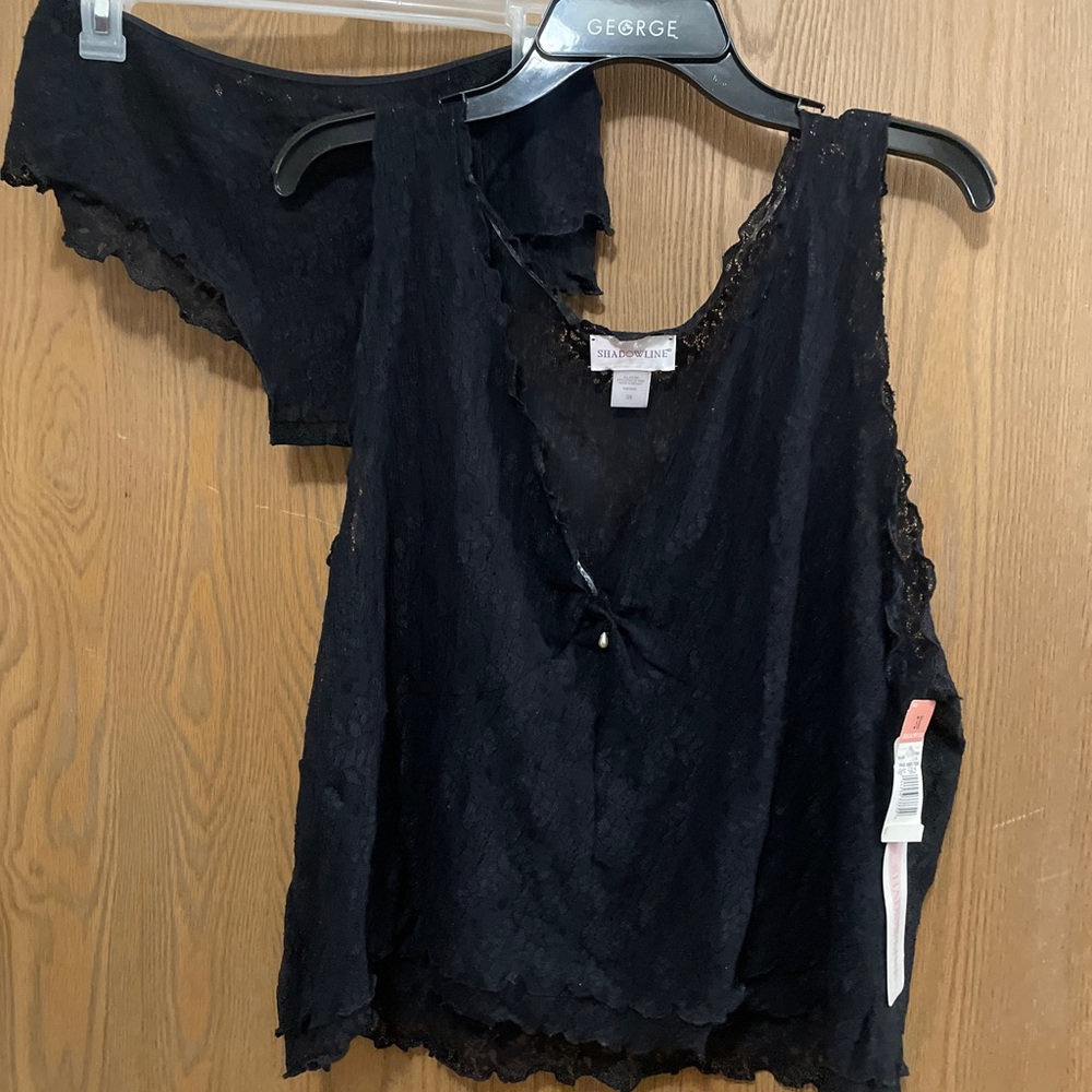 3X Black Lace Nightie set